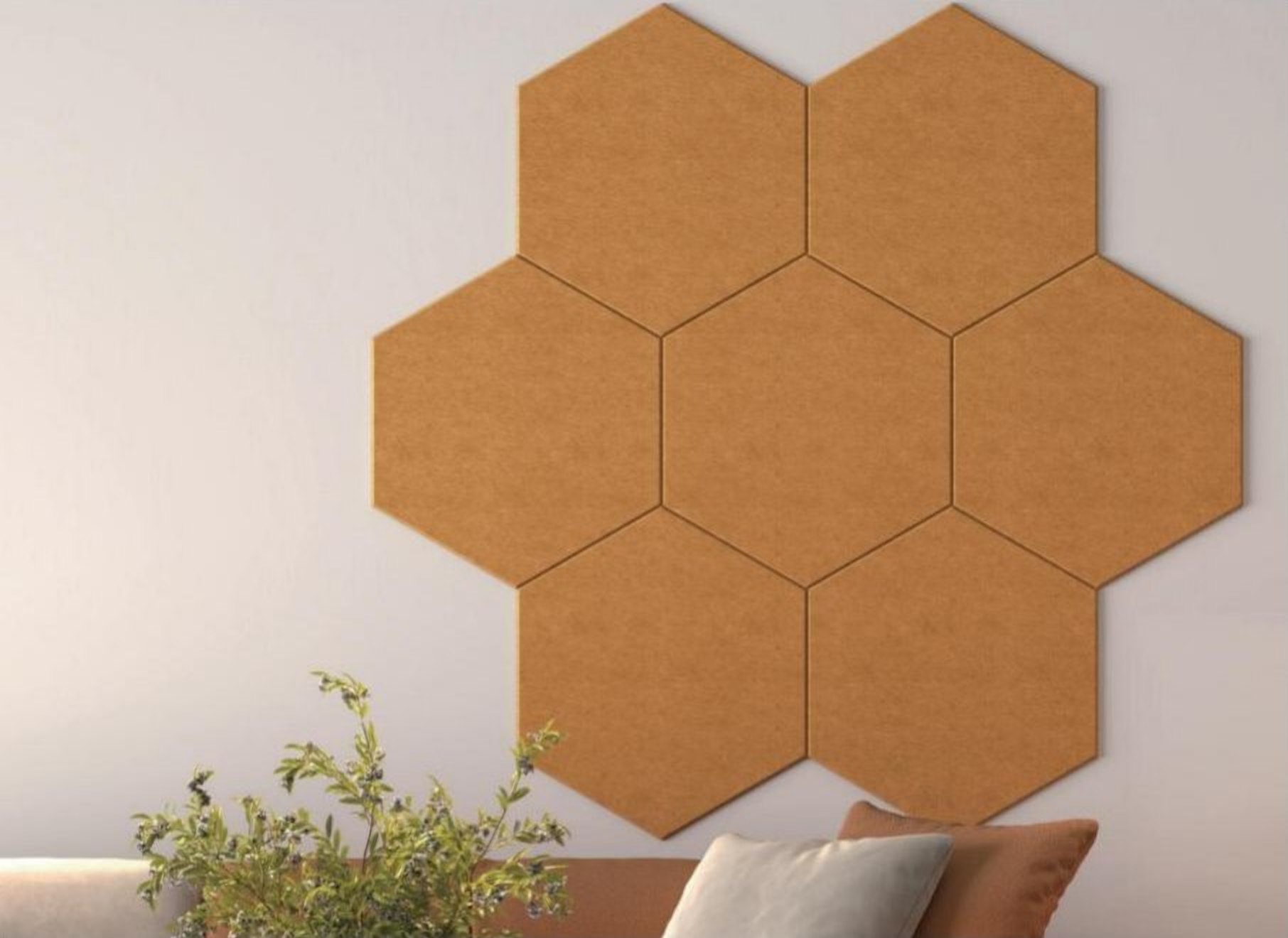 Hexagon acoustic panel