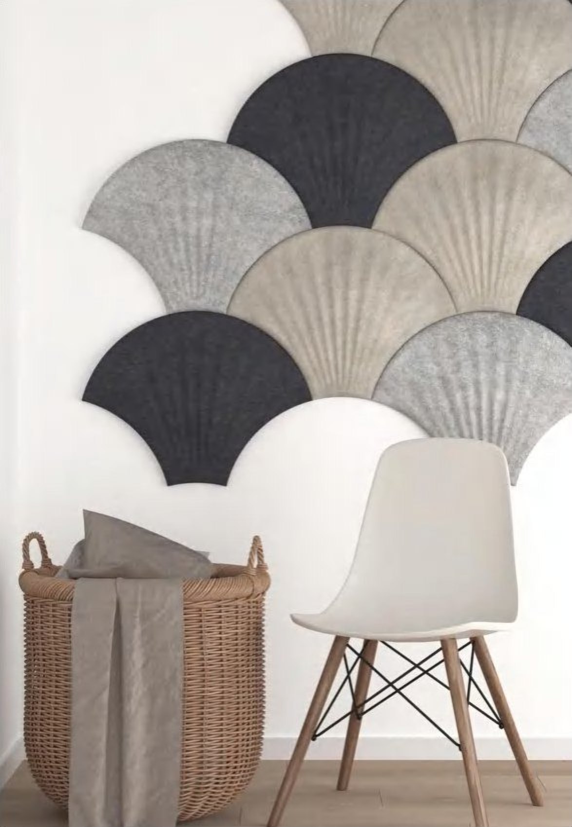Seashell Ripple acoustic panel